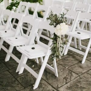 White Padded Chairs