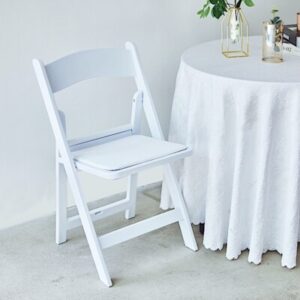White Resin Chair